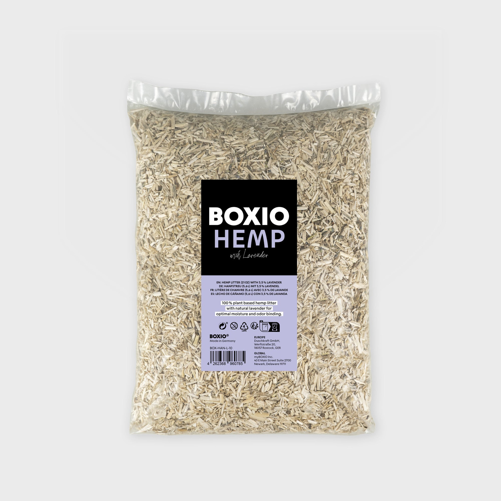 Packung BOXIO HEMP Hanfstreu