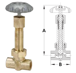 REGO BK9453FA 5/8" OD Rohr x 3/8" FNPT Kryo-Absperrventile - verlängerte Haube