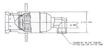 RegO Tanknippel mit 90° Eingang