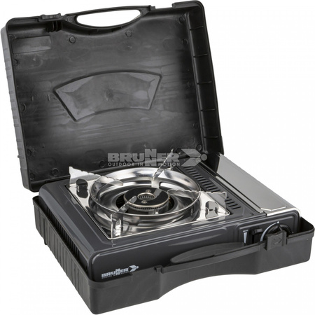 Brunner Devil SD NG Kartuschen-Gaskocher - 1 Flamme 2,2 kW, Zündsicherung, Piezozündung, Koffer
