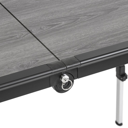 Brunner Dinemic Elùtop Campingtisch klappbar 124 x 70 cm - Aluminium, Wabenplatte, Höhe 56-85 cm