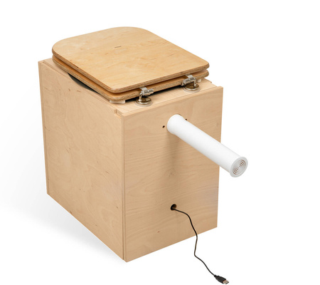 TROBOLO TeraBlœm - Trenntoilette aus Holz als Bausatz mit Holzsitz