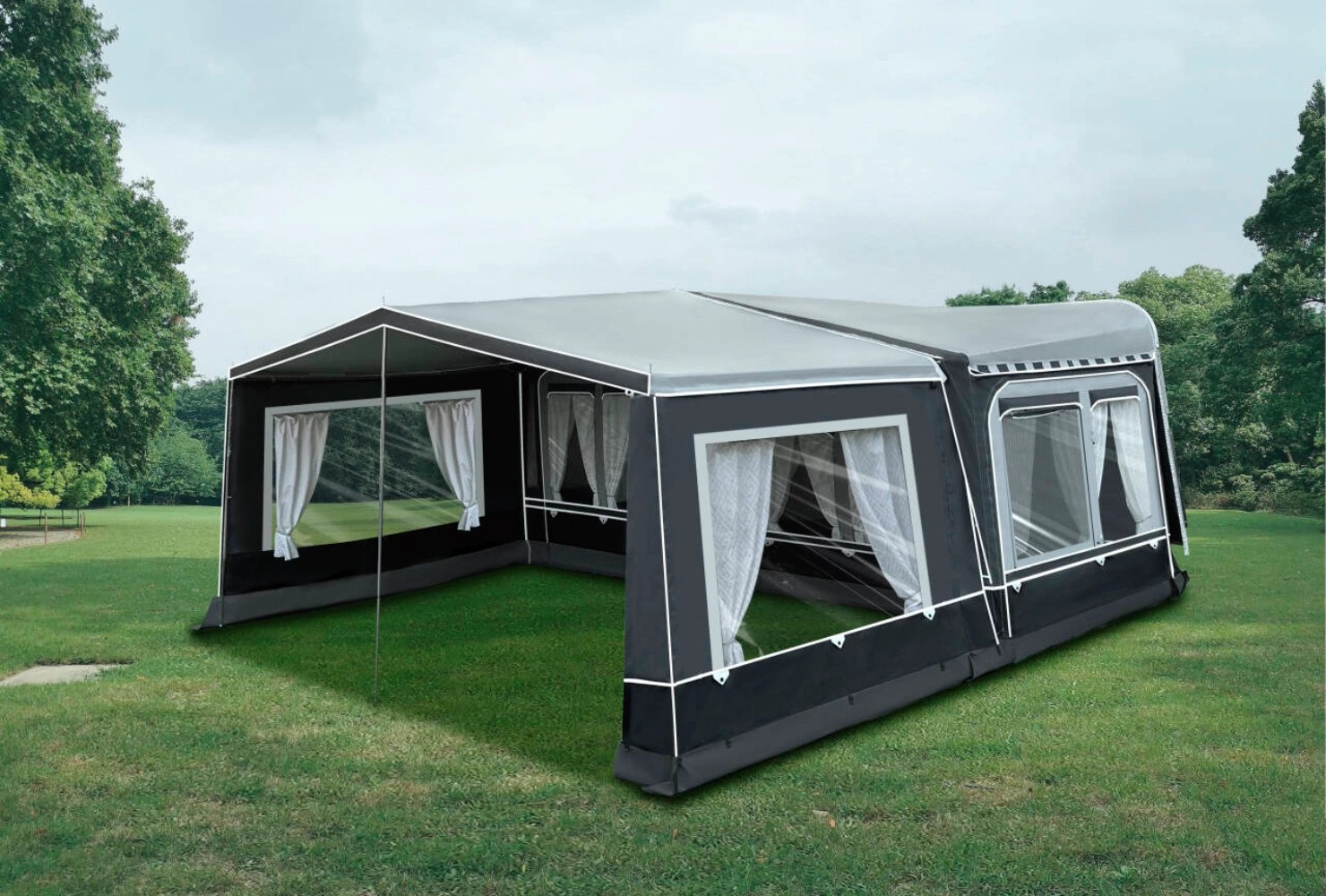 CAMPTECH Citrin mit Seitenwänden mit Fenstern