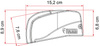 Fiamma F40van 270 Dachmarkise für VW T5/T6 - Länge 270 cm, Auszug 225 cm, Gehäuse Deep Black, Tuch Royal Grey