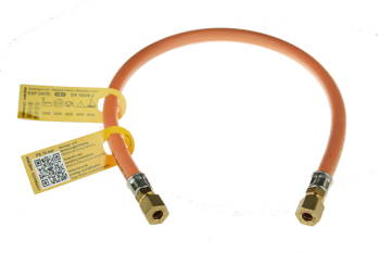 Gasschlauch RVS 8 x RVS 8 x 400 mm PS 10 bar