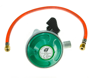 IGT Reduzierstück 30 mbar 1/4 LH Quick On Klik-On Flüssiggasflaschen Gaspol AmeriGas Nano BP + 600mm Kabel