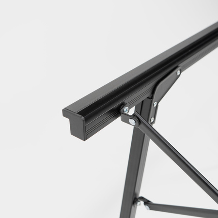 BOXIO TABLE - Campingtisch aus Aluminium für 3 Euroboxen, Beine 40-62 cm