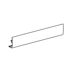 Frontblende, weiß, Länge 3,5 m