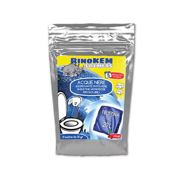 RinoKEM Chemietoiletten-Beutel Bubblegum 15 Stück