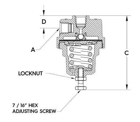 REGO ECL502-123 Kryogener Economizer 1/4" F.NPT Voreinstellung auf 123 PSIG