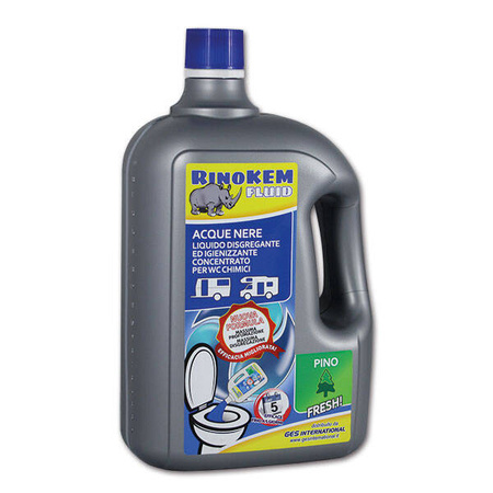 RinoKEM fluid Kiefer 2 l - Flüssigkeit für Chemietoiletten und Kassetten, gegen Gase und Gerüche