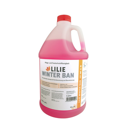 Lilie Winter Ban 3,78 l Frostschutzmittel für Trinkwasseranlagen in Wohnmobil, Wohnwagen und Boot - Propylenglykol, bis -75 °C