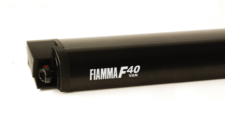 Fiamma F40van 270 Dachmarkise für VW T5/T6 - Länge 270 cm, Auszug 225 cm, Gehäuse Deep Black, Tuch Royal Grey