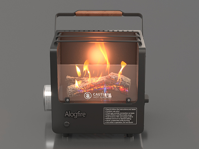 Alogfire Mini Campfire ALF-B11 - Vorderansicht