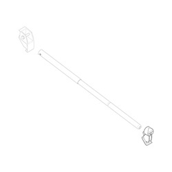 Spannstangenaufnahme Front, Markisenlänge 4 – 6 m