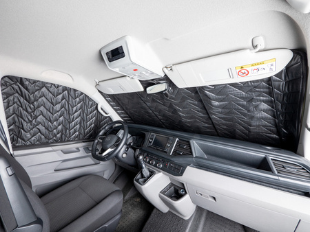 Thermoisolierung Fahrerhaus Ford Tourneo Custom ab 2023, kurzer und langer Radstand - Carbest Premium Thermomatten mit Magneten, Isoflex 7-lagig, 3-teilig