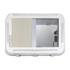 PlusVent - Dachhaube 50 x 70 cm für Wohnmobil und Caravan, ohne LED, Doppelkuppel, Gasdruckfedern, Plissee-Verdunkelung und Fliegenschutz, Dach 25-60 mm
