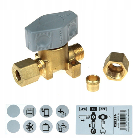 GOK Schnellverschluss 8mm Gasventil - Camper