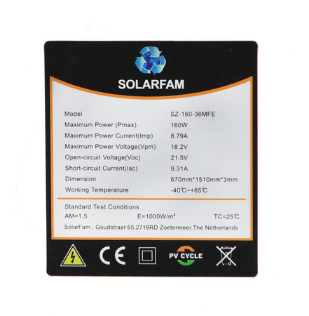 Solarset für Wohnmobile 160W ETFE monokristallines flexibles Modul, MPPT 75V 15A Victron Energy Bluetooth Controller