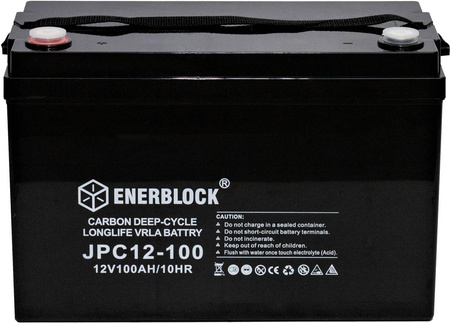 120AH LITHIUM LiFePO4 ENERBLOCK 12.8V Akku mit Heizmatte