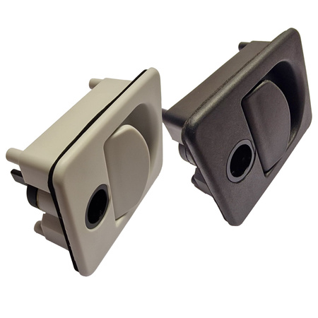 STS Außenschloss Kubus Schwarz 14x8x8 cm 140g