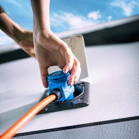 Winkeladapterkabel Schuko - CEE