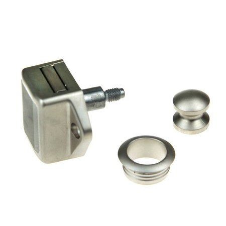 Push Lock vernickeltes Jachtschloss mit Ring und Knopf