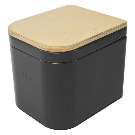 Trelino Origin M Trenntoilette Komposttoilette Anthrazit mit Holzdeckel, 5 l / 6,5 l, ohne Wasser und Chemie