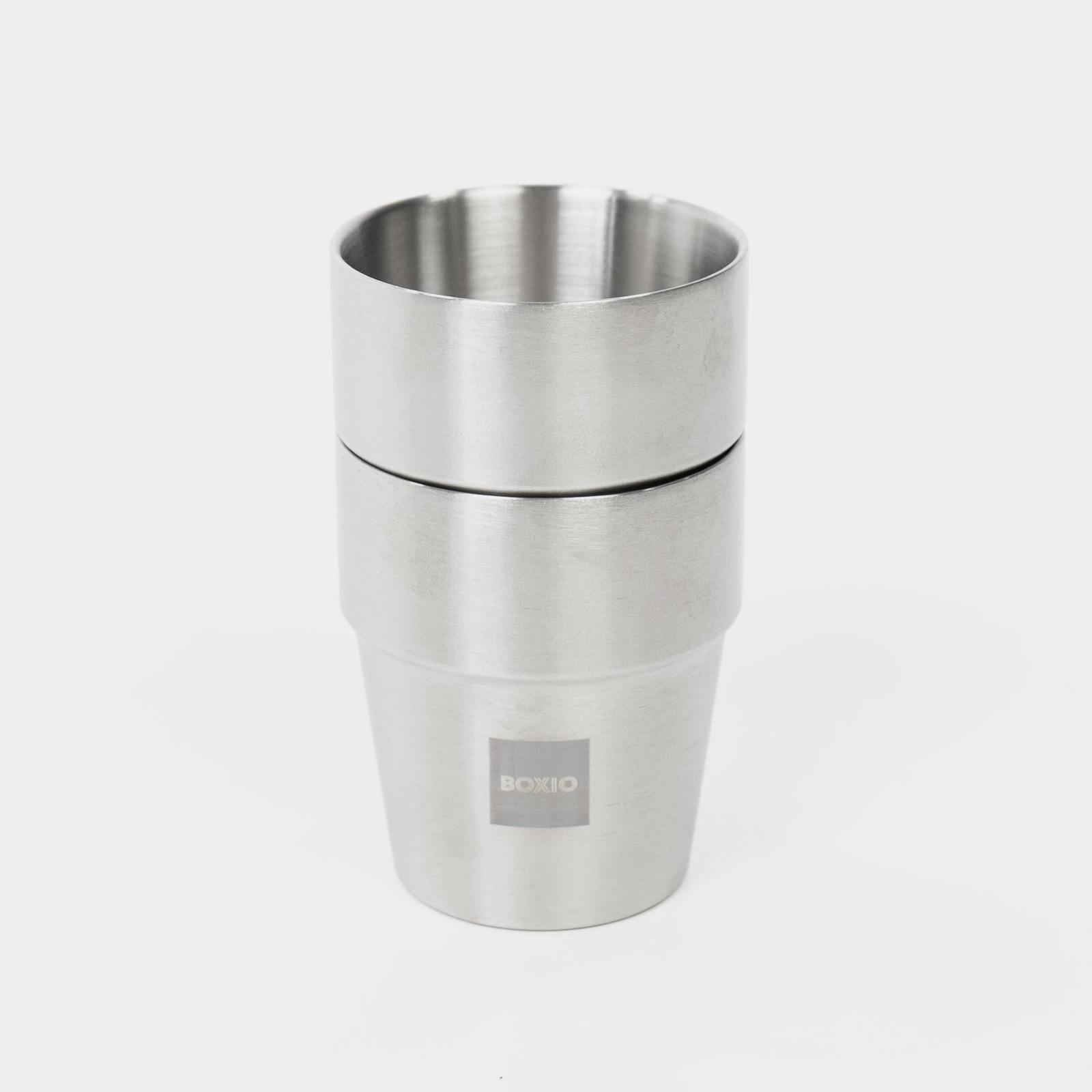 Zwei BOXIO CUP Edelstahlbecher 300 ml