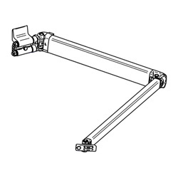 Thule Gelenkarm links 1500603084 für Markise Omnistor 5200 - Ausfall 2,00 m, Länge 2,60 m