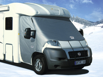 Außen-Thermoisolierung Fahrerhausscheiben Fiat Ducato / Peugeot Boxer / Citroen Jumper ab 2007, extra dick gefüttert - Carbest X-trem Jacket Außenabdeckung
