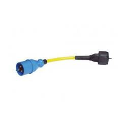 Stecker-Adapterkabel 16A/250V-CEE /Schuko-Kupplung Victron