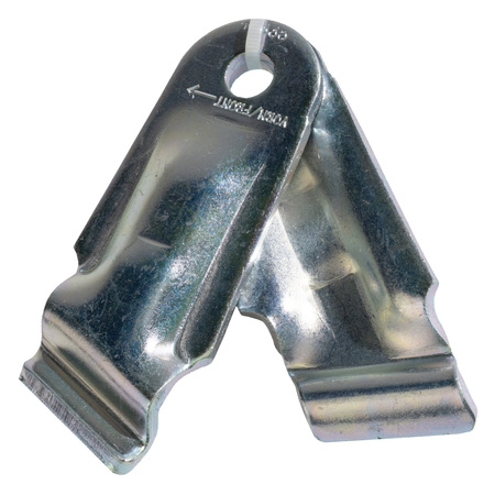 Moog Steckdämpferhalter silber für AL-KO 125x28x60 mm