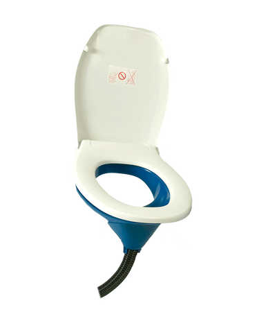 Separett Privy 501 Urintrenneinsatz mit Kunststoffsitz und Deckel, Blau