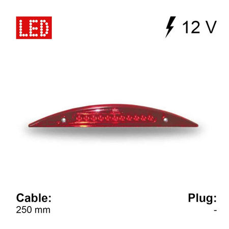Jokon ZHBL 25 LED-Zusatzbremsleuchte 12 V, rot, 361 mm - 11 LEDs, IP67, für Wohnmobil und Wohnwagen