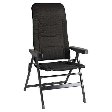 Brunner Rebel Pro S Campingstuhl dunkelgrau - Aluminium, Rückenlehne 5-fach, 3D-Gewebe, belastbar bis 150 kg
