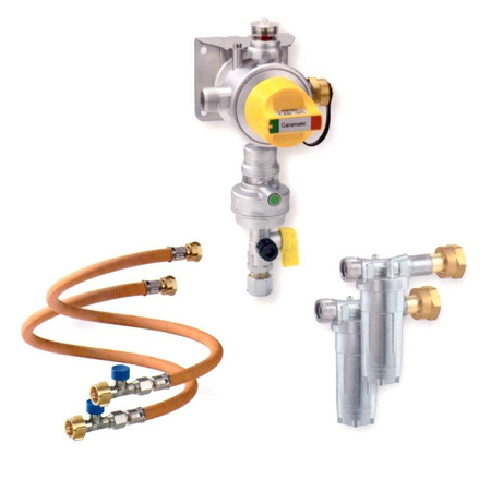 GOK Caramatic DriveTwo CS 30mbar Regler-Set, VERTICAL, 2 Filter und 2 Schläuche mit SBS