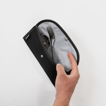 BOXIO EAT BAG - Bestecktasche aus Filz für Campingbesteck für 4 Personen
