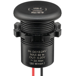 Single Einbaucharger USB-C