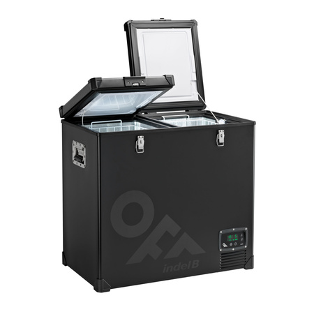 Indel B STEEL TB118DD 107L Kühl-/Gefrierkombination – Zweikammer-System mit Doppelthermostat