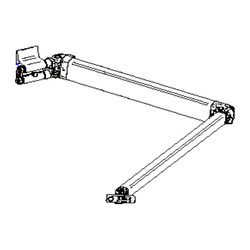 Thule Gelenkarm links 1500602229 für Markise Omnistor 4900 / Thule 4200 - Ausfall 2,50 m, Länge 3,00 m und 3,50 m