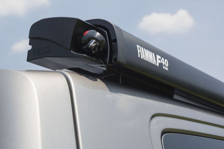 Fiamma F40van 270 Dachmarkise für VW T5/T6 - Länge 270 cm, Auszug 225 cm, Gehäuse Deep Black, Tuch Royal Grey