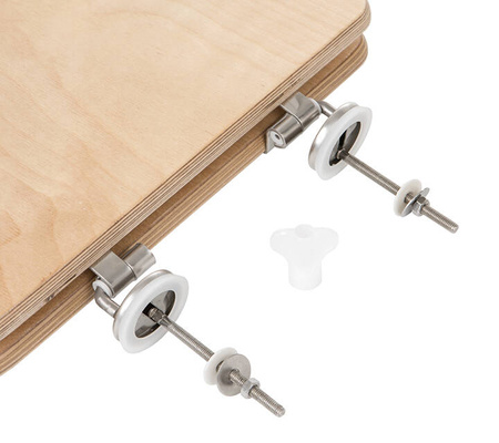 TROBOLO Urinseparator weiß mit Holzsitz und Deckel - Einsatz für DIY Trenntoilette