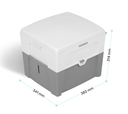TROBOLO WandaGO mobile Trenntoilette mit verstellbarer Sitzhöhe - Camper und Van, ohne Wasser und Chemie