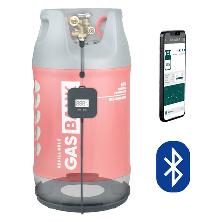 GasBank iGasView Gasflaschenwaage mit Anzeige und Bluetooth-App – bis Ø 300 mm