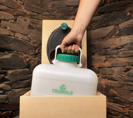 TROBOLO TeraBlœm Plus - Trenntoilette aus Holz als Bausatz mit 22 l Volumen