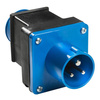 AS Schwabe Caravan Adapterstecker CEE 16 A auf Schuko 230 V, ca. 3,5 kW, IP44 - kompakt, für Wohnmobil und Wohnwagen