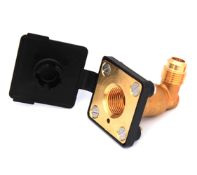 Universal-Betankungsventil Typ PLATE, Winkel 90 auf JIC