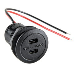 Einbausteckdose USB-C 12 – 24 V DC mit integriertem Spannungswandler