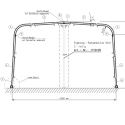 Vorzelt Volleinzug Attrappe